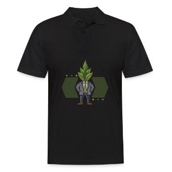 Jardinier amateur jardin maman - Polo Homme - noir - Devant - Kai (181cm)