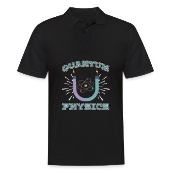 Physik Phyiker Reaktion Quantenphysik - Männer Poloshirt - Schwarz - Vorne - Kai (181cm)