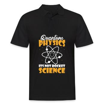 Physik Phyiker Humor Quantenphysik - Männer Poloshirt - Schwarz - Vorne - Kai (181cm)