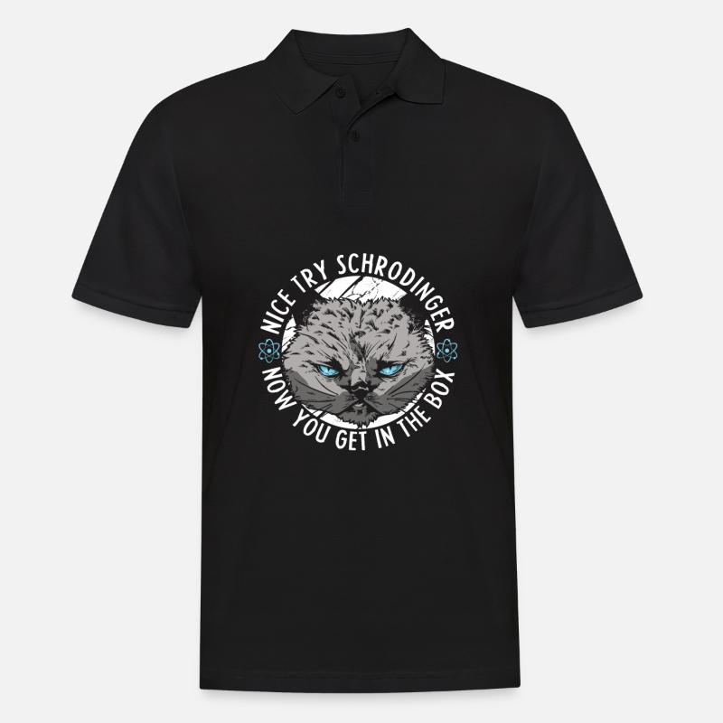 Physique Phyker Cat Physique quantique - Polo Homme - noir
