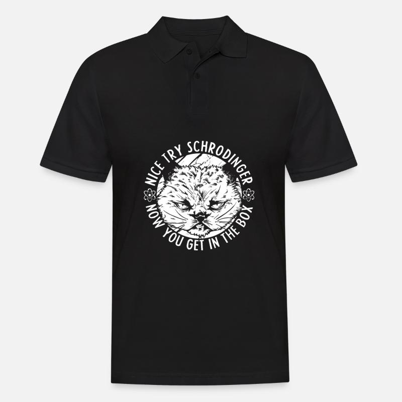 Physik Phyiker Witzig Quantenphysik - Männer Poloshirt - Schwarz