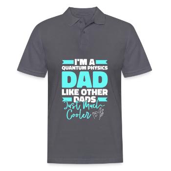 Physics Phyker Papa Quantum Physics - Men's Polo Shirt - charcoal grey - Front - Nico (186cm)