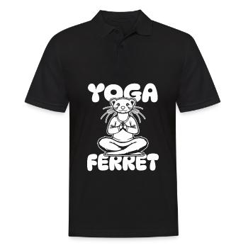 Putois furet - Polo Homme - noir - Devant - Kai (181cm)