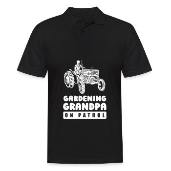 Hobbygärtner Garten Garten Opa - Männer Poloshirt - Schwarz - Vorne - Kai (181cm)