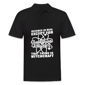 Physics Physicists Quantum Physics - Men's Polo Shirt - black - Front - Kai (181cm)