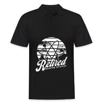 Physics Retired Physicist Quantum Physics - Men's Polo Shirt - black - Front - Kai (181cm)