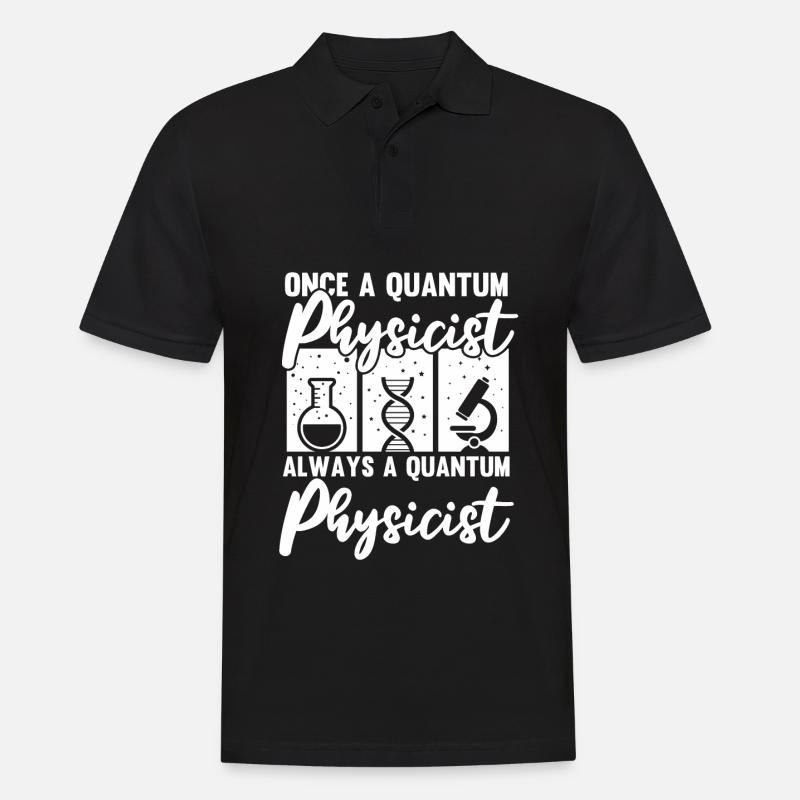 Physique Physiciens Physique quantique - Polo Homme - noir