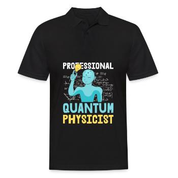 Physics Phyker Funny Quantum Physics - Men's Polo Shirt - black - Front - Kai (181cm)