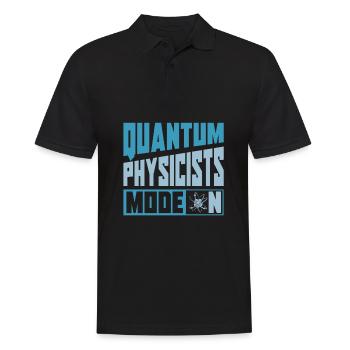 Mode physicien physique sur la physique quantique - Polo Homme - noir - Devant - Kai (181cm)