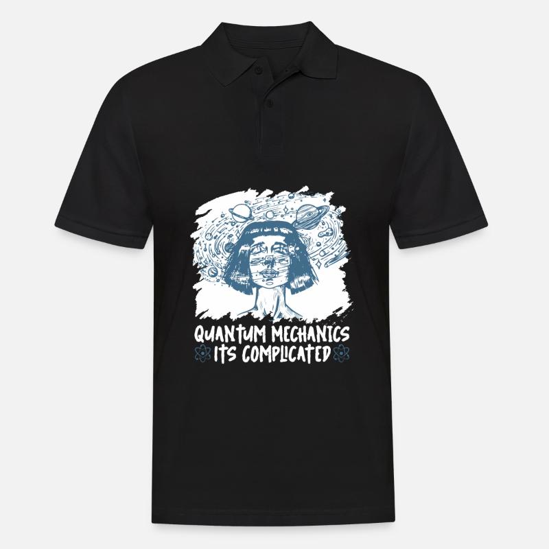 Physik Phyiker Kompliziert Quantenphysik - Männer Poloshirt - Schwarz