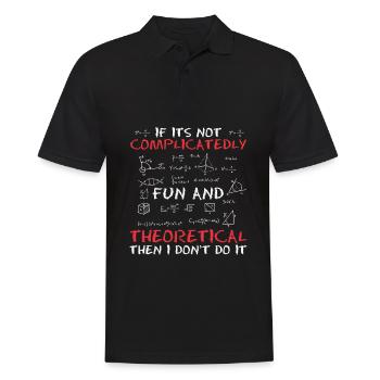 Physics Physicists Humor Quantum Physics - Men's Polo Shirt - black - Front - Kai (181cm)