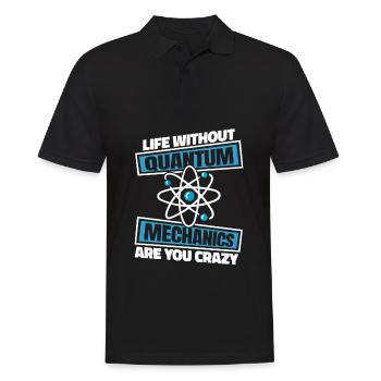Physik Phyiker Witzig Quantenphysik - Männer Poloshirt - Schwarz - Vorne - Kai (181cm)