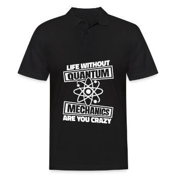 Physics Physicists Quantum Physics - Men's Polo Shirt - black - Front - Kai (181cm)