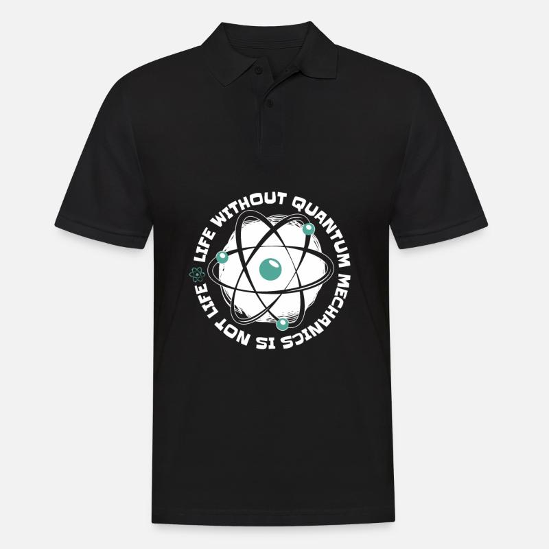 Physik Phyiker Lustig Quantenphysik - Männer Poloshirt - Schwarz
