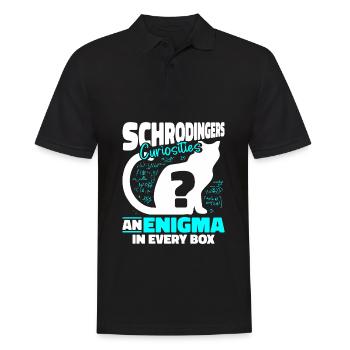 Physique Phyker Schrödinger Physique quantique - Polo Homme - noir - Devant - Kai (181cm)