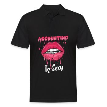 Comptable Conseiller fiscal Lèvres - Polo Homme - noir - Devant - Kai (181cm)