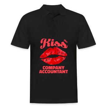 Comptable Conseiller fiscal Lèvres - Polo Homme - noir - Devant - Kai (181cm)