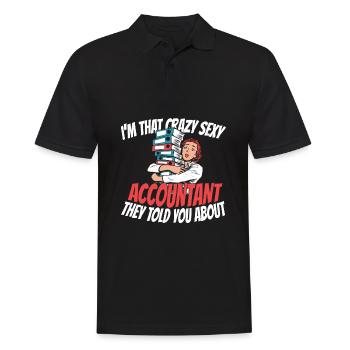 Accountant Tax Advisor Witzig - Men's Polo Shirt - black - Front - Kai (181cm)
