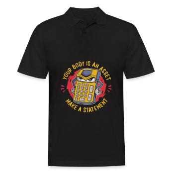 Accountant Tax Advisor Calculator - Men's Polo Shirt - black - Front - Kai (181cm)