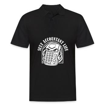 Accountant Tax Advisor Sexy Accountant - Men's Polo Shirt - black - Front - Kai (181cm)