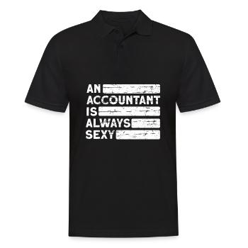 Accountant Tax Advisor Witzig - Men's Polo Shirt - black - Front - Kai (181cm)