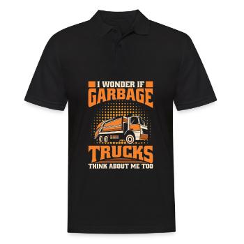 Lkw Fahrer Trucker Lastwagenfahrer Humor - Männer Poloshirt - Schwarz - Vorne - Kai (181cm)