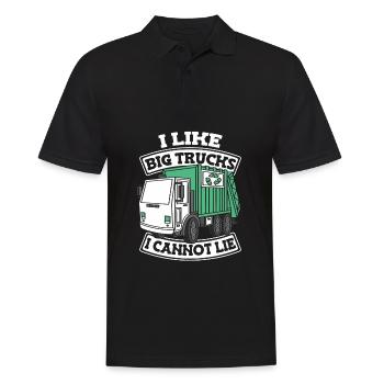Lkw Fahrer Trucker Lastwagenfahrer Liebe - Männer Poloshirt - Schwarz - Vorne - Kai (181cm)