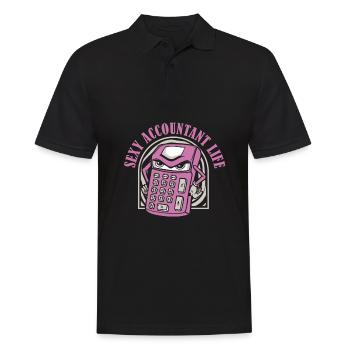 Accountant Tax Advisor Humor Sexy Accountant - Men's Polo Shirt - black - Front - Kai (181cm)