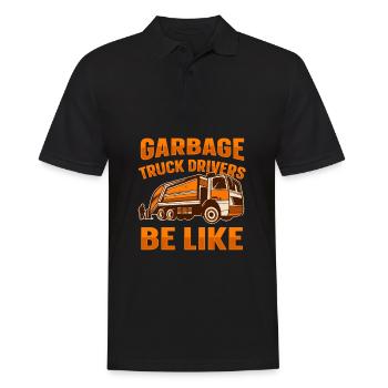 Truck Driver Trucker Truck Driver Funny - Men's Polo Shirt - black - Front - Kai (181cm)
