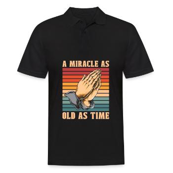 Christ Christentum Beten - Männer Poloshirt - Schwarz - Vorne - Kai (181cm)