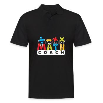 Math Teacher Math Teacher Math Tutor - Men's Polo Shirt - black - Front - Kai (181cm)