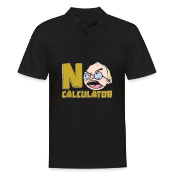 Math Teacher Math Teacher Calculator - Men's Polo Shirt - black - Front - Kai (181cm)