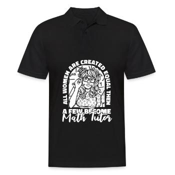 Math Teacher Math Teacher Female - Men's Polo Shirt - black - Front - Kai (181cm)