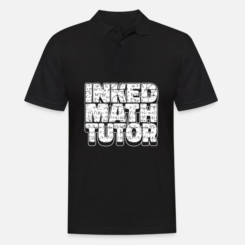 Mathelehrer Mathe Lehrer Eingefärbt - Männer Poloshirt - Schwarz