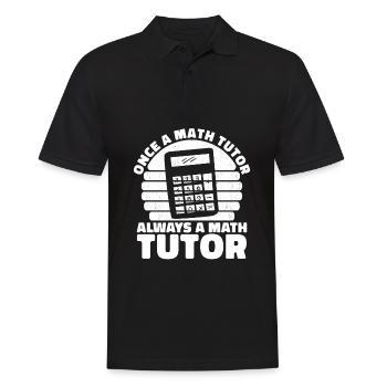 Mathelehrer Mathe Lehrer Lustig - Männer Poloshirt - Schwarz - Vorne - Kai (181cm)