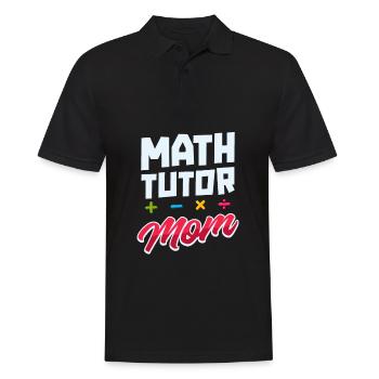 Math Teacher Math Teacher Mom - Men's Polo Shirt - black - Front - Kai (181cm)