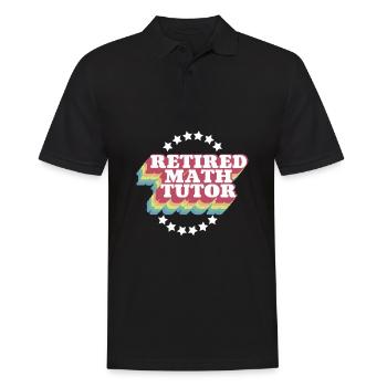 Math Teacher Math Teacher Math Tutor - Men's Polo Shirt - black - Front - Kai (181cm)