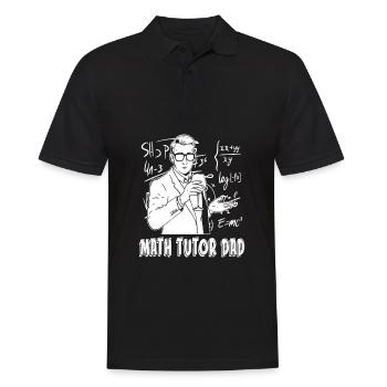 Math Teacher Math Teacher Dad - Men's Polo Shirt - black - Front - Kai (181cm)
