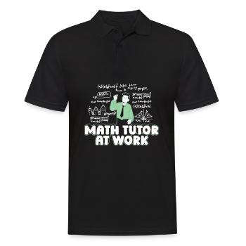 Professeur de mathématiques Professeur de mathématiques Professeur de mathématiques Travaillant - Polo Homme - noir - Devant - Kai (181cm)