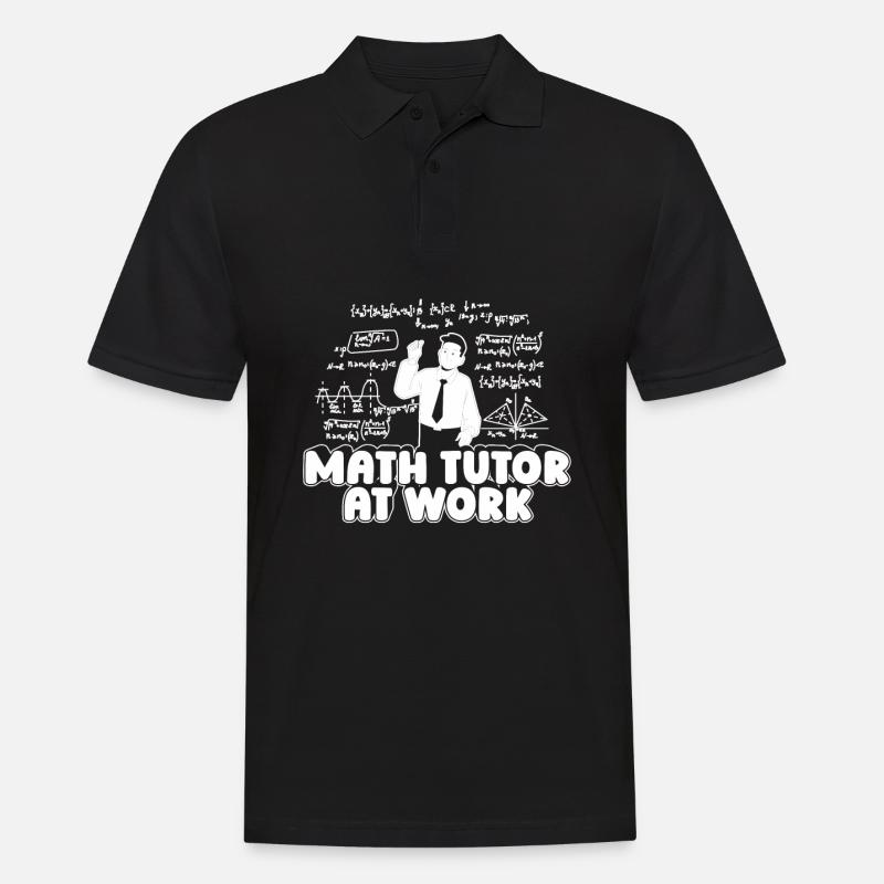 Mathelehrer Mathe Lehrer Lustig - Männer Poloshirt - Schwarz