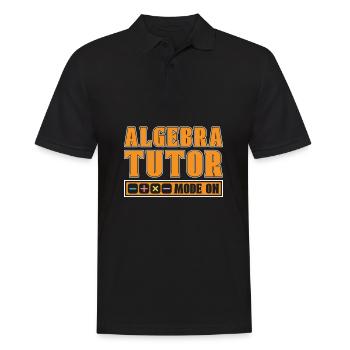 Math Teacher Math Teacher Algebra - Men's Polo Shirt - black - Front - Kai (181cm)