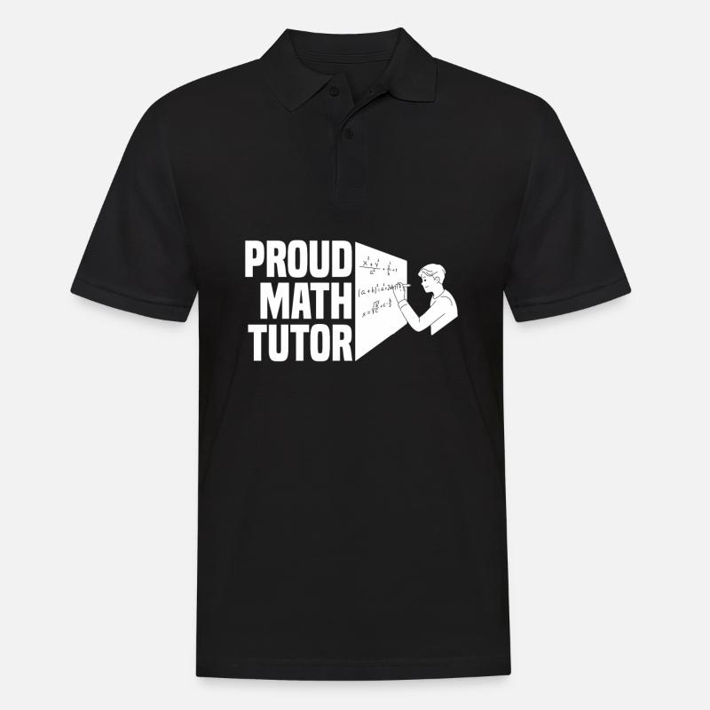Mathelehrer Mathe Lehrer Witzig - Männer Poloshirt - Schwarz