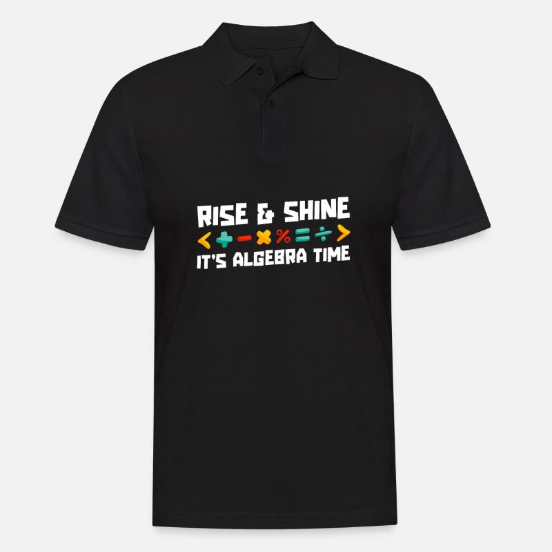 Math Teacher Math Teacher Algebra - Men's Polo Shirt - black