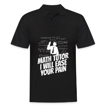 Math Teacher Math Teacher Funny - Men's Polo Shirt - black - Front - Kai (181cm)