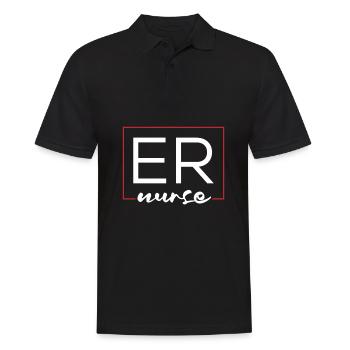 Krankenschwester Notfall Krankenschwester - Männer Poloshirt - Schwarz - Vorne - Kai (181cm)