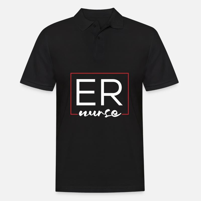 Krankenschwester Notfall Krankenschwester - Männer Poloshirt - Schwarz