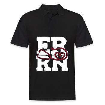 Krankenschwester Herz Notfall Krankenschwester - Männer Poloshirt - Schwarz - Vorne - Kai (181cm)