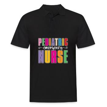 Krankenschwester Pflege Notfall Krankenschwester - Männer Poloshirt - Schwarz - Vorne - Kai (181cm)