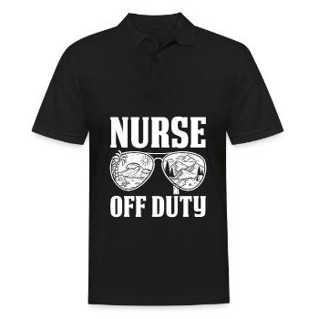 Krankenschwester Sonnenbrille - Männer Poloshirt - Schwarz - Vorne - Kai (181cm)