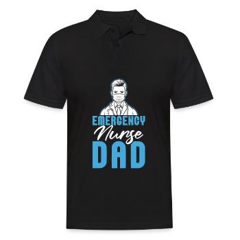 Krankenschwester Vater Notfall Krankenschwester - Männer Poloshirt - Schwarz - Vorne - Kai (181cm)